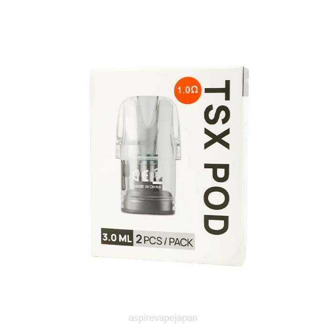 Aspire Vape おすすめ - Aspire Tsx Pod 1.0Ω(3.0ml)/2本入(サイバーS、サイバーX対応) JV48234